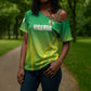 Custom Nigeria Cricket Cross Shoulder Shirt Come On Yellow Greens