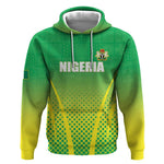 Custom Nigeria Cricket Hoodie Go Yellow Greens - African Pride