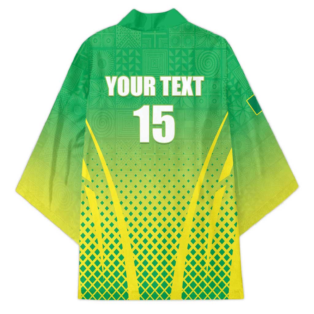 Custom Nigeria Cricket Kimono Come On Yellow Greens