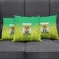 Nigeria Cricket Pillow Cover Come On Yellow Greens