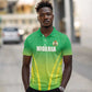 Custom Nigeria Cricket Polo Shirt Go Yellow Greens - African Pride