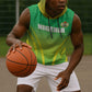 Custom Nigeria Cricket Sleeveless Hoodie Go Yellow Greens - African Pride