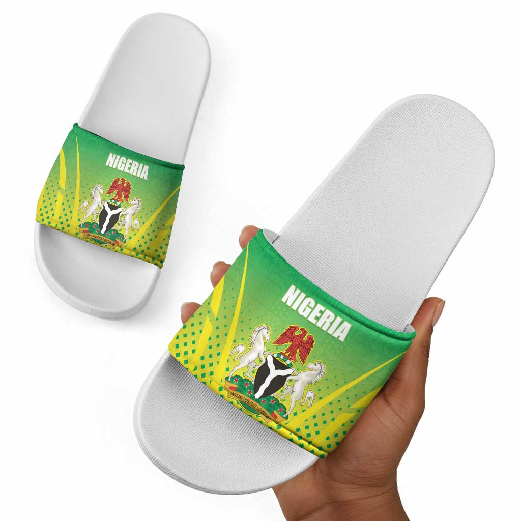 Nigeria Cricket Slide Sandals Come On Yellow Greens