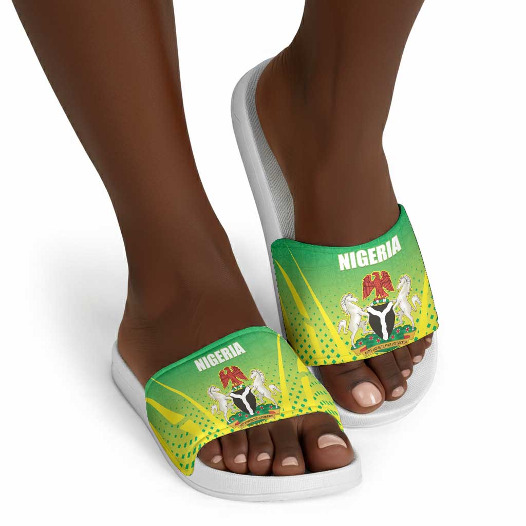 Nigeria Cricket Slide Sandals Come On Yellow Greens
