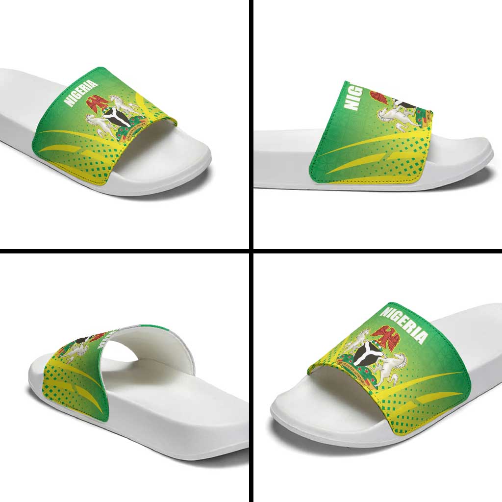 Nigeria Cricket Slide Sandals Come On Yellow Greens