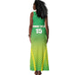 Custom Nigeria Cricket Tank Maxi Dress Go Yellow Greens - African Pride