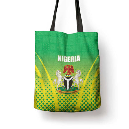 Nigeria Cricket Tote Bag Come On Yellow Greens