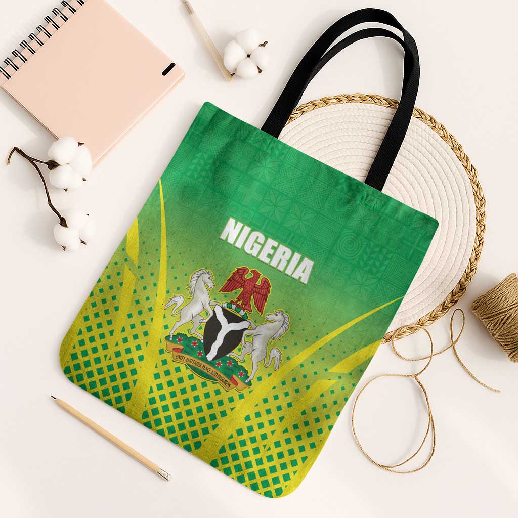 Nigeria Cricket Tote Bag Come On Yellow Greens