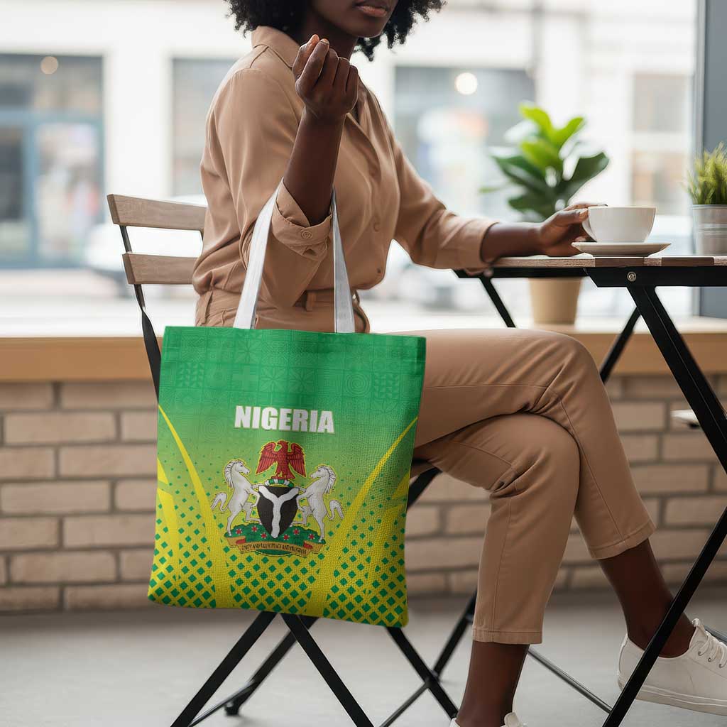Nigeria Cricket Tote Bag Come On Yellow Greens