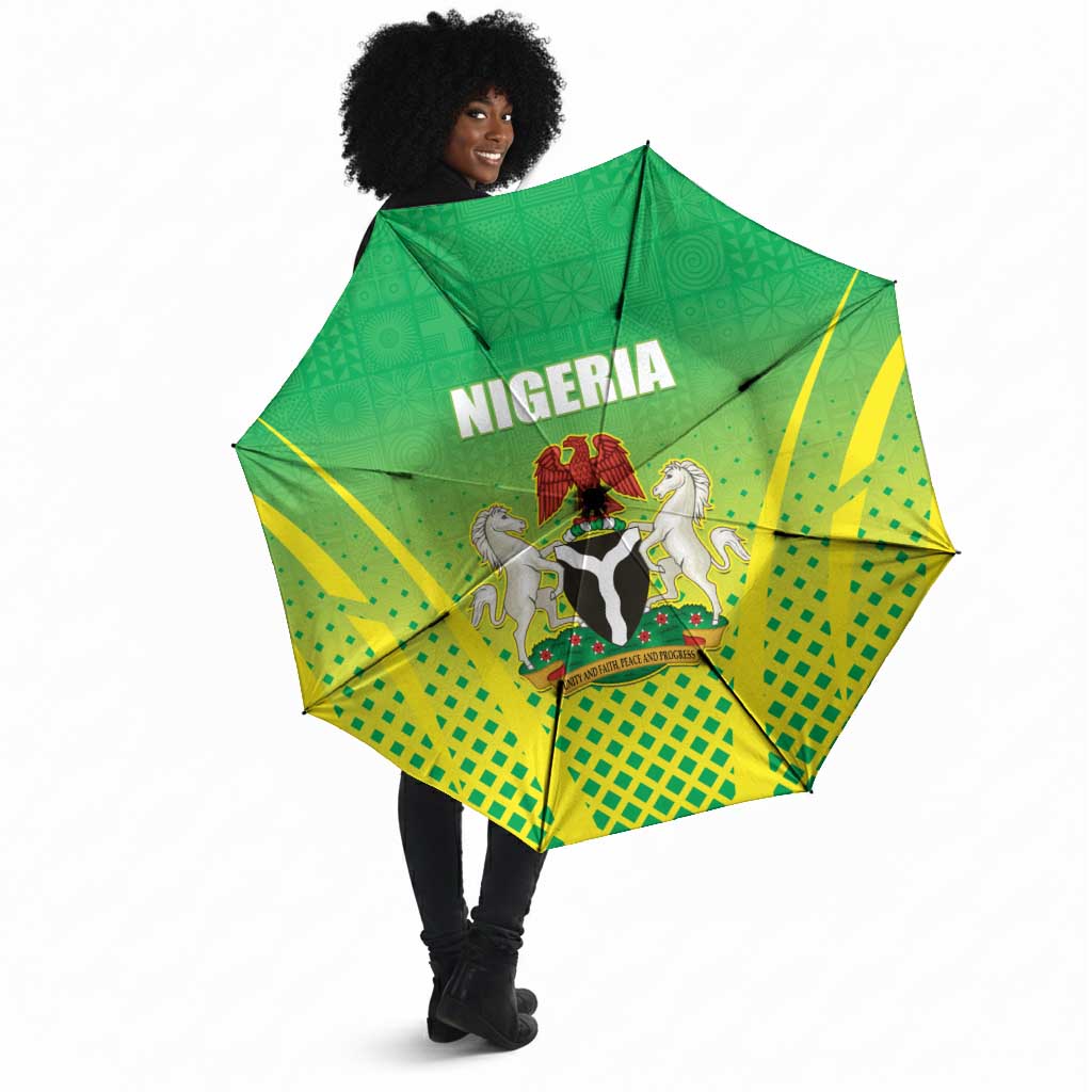 Nigeria Cricket Umbrella Come On Yellow Greens