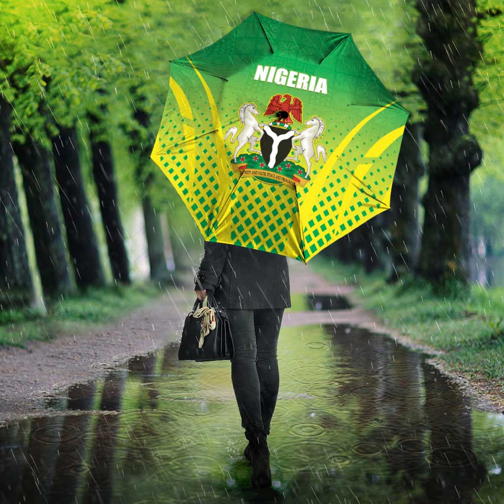 Nigeria Cricket Umbrella Come On Yellow Greens