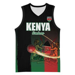 Custom Kenya Cricket Basketball Jersey Come On Simbas LT15