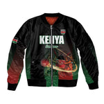 Custom Kenya Cricket Bomber Jacket Come On Simbas - African Pride