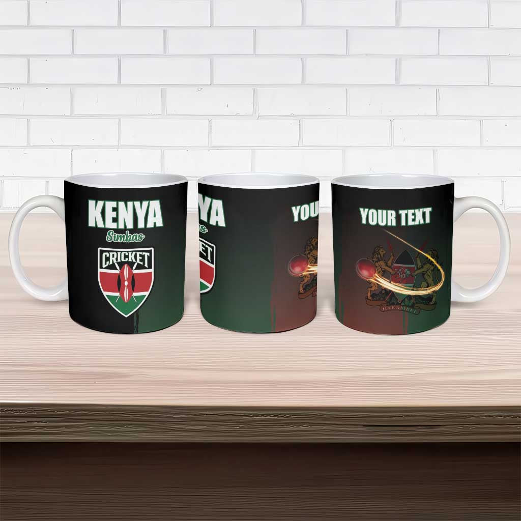 Custom Kenya Cricket Ceramic Mug Go Simbas Go
