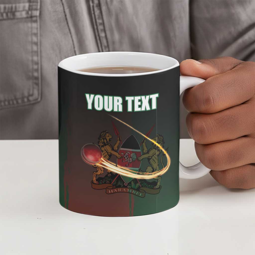 Custom Kenya Cricket Ceramic Mug Go Simbas Go