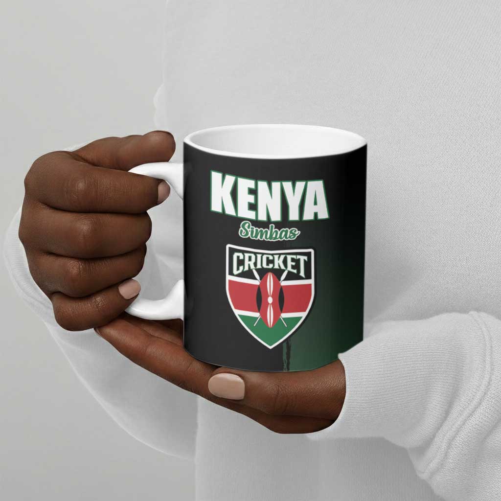 Custom Kenya Cricket Ceramic Mug Go Simbas Go