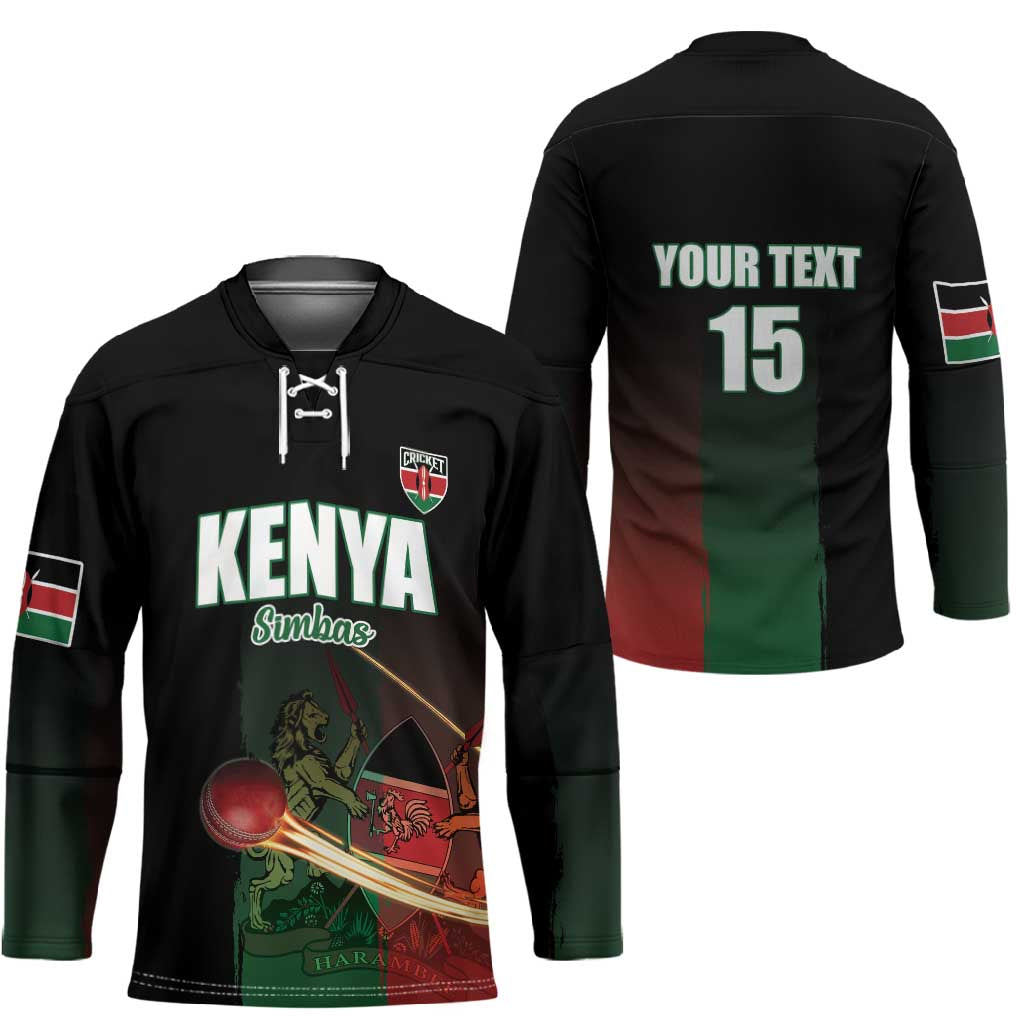 Custom Kenya Cricket Hockey Jersey Go Simbas Go