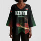 Custom Kenya Cricket Kimono Sleeve Blouse Go Simbas Go