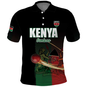 Custom Kenya Cricket Polo Shirt Come On Simbas - African Pride