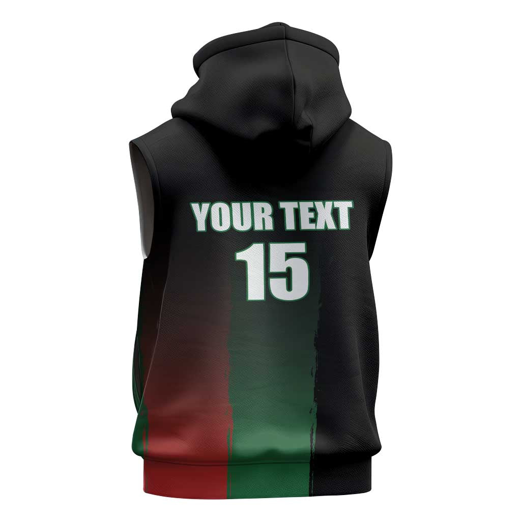 Custom Kenya Cricket Sleeveless Hoodie Come On Simbas - African Pride