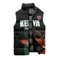 Custom Kenya Cricket Sleeveless Puffer Jacket Go Simbas Go