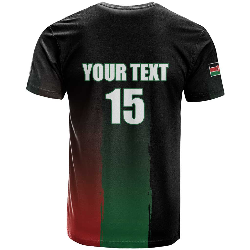 Custom Kenya Cricket T shirt Come On Simbas - African Pride