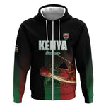 Custom Kenya Cricket Zip Hoodie Come On Simbas - African Pride