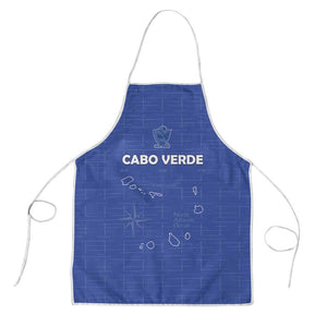 Cape Verde Football Apron Come On Tubaroes Azuis - Blue