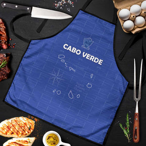 Cape Verde Football Apron Come On Tubaroes Azuis - Blue