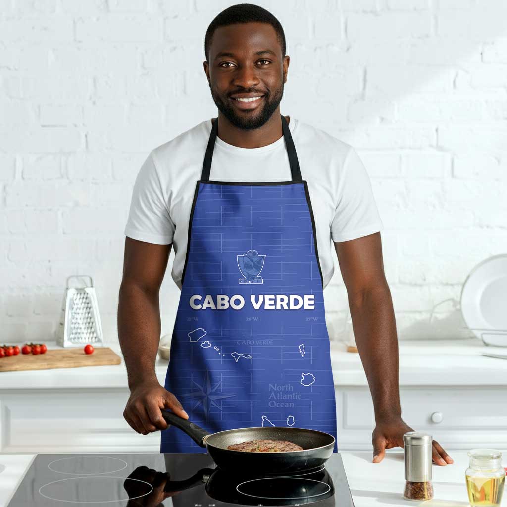 Cape Verde Football Apron Come On Tubaroes Azuis - Blue