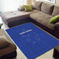 Cabo Verde Football Area Rug Go Tubaroes Azuis Go - Blue - African Pride