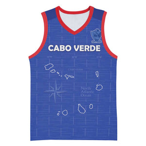 Custom Cabo Verde Football Basketball Jersey Go Tubaroes Azuis Go - Blue LT15