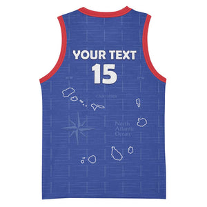 Custom Cabo Verde Football Basketball Jersey Go Tubaroes Azuis Go - Blue LT15