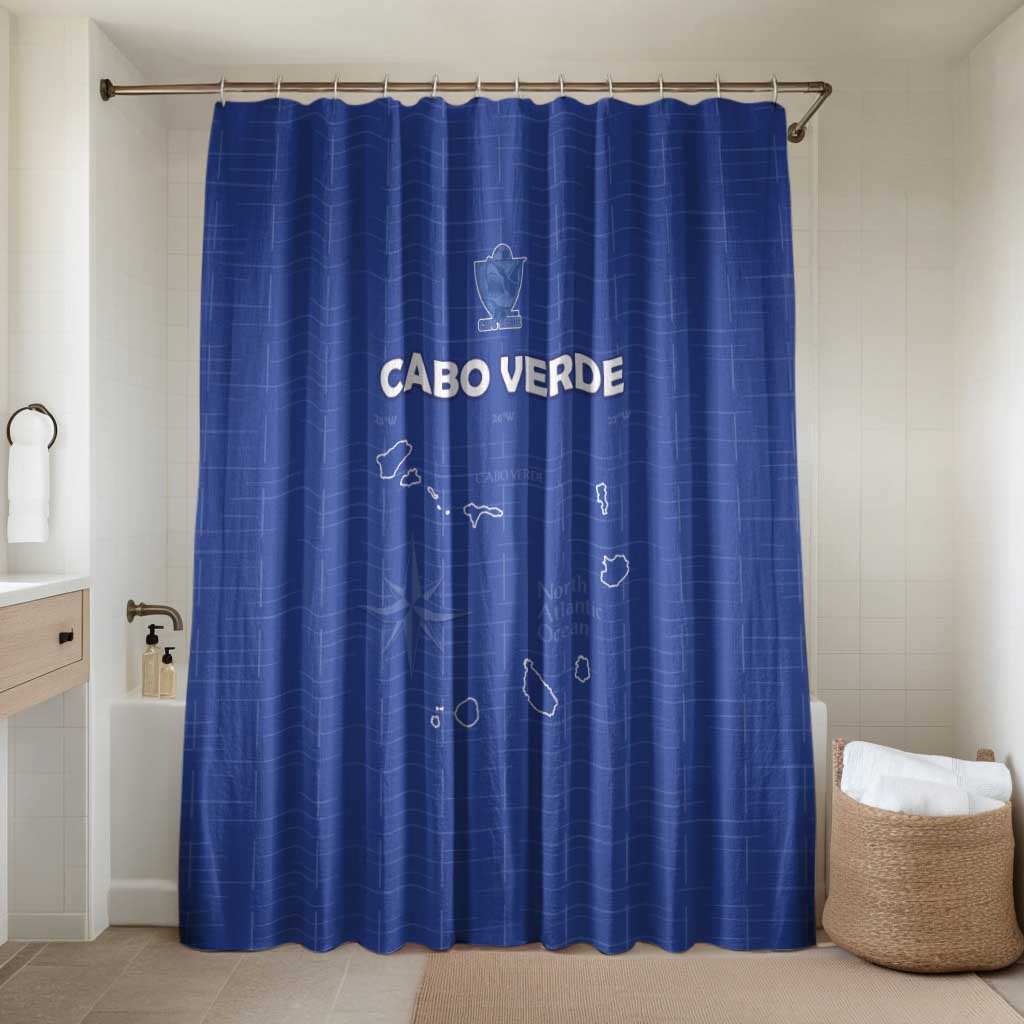 Cape Verde Football Bathroom Set Come On Tubaroes Azuis - Blue