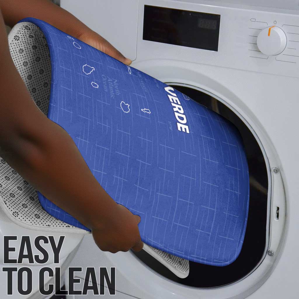 Cape Verde Football Bathroom Set Come On Tubaroes Azuis - Blue