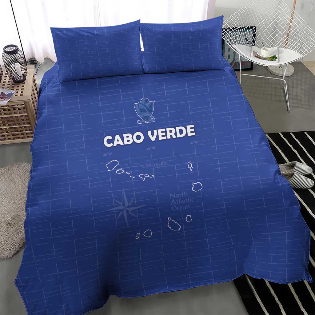 Cabo Verde Football Bedding Set Go Tubaroes Azuis Go - Blue - African Pride
