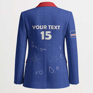 Custom Cape Verde Football Blazer Come On Tubaroes Azuis - Blue