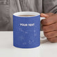 Custom Cape Verde Football Ceramic Mug Come On Tubaroes Azuis - Blue