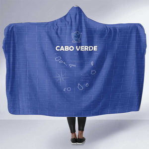 Cabo Verde Football Hooded Blanket Go Tubaroes Azuis Go - Blue - African Pride