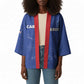 Custom Cape Verde Football Kimono Come On Tubaroes Azuis - Blue
