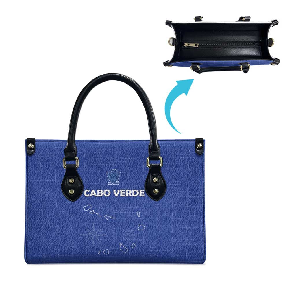 Cape Verde Football Leather Bag Come On Tubaroes Azuis - Blue