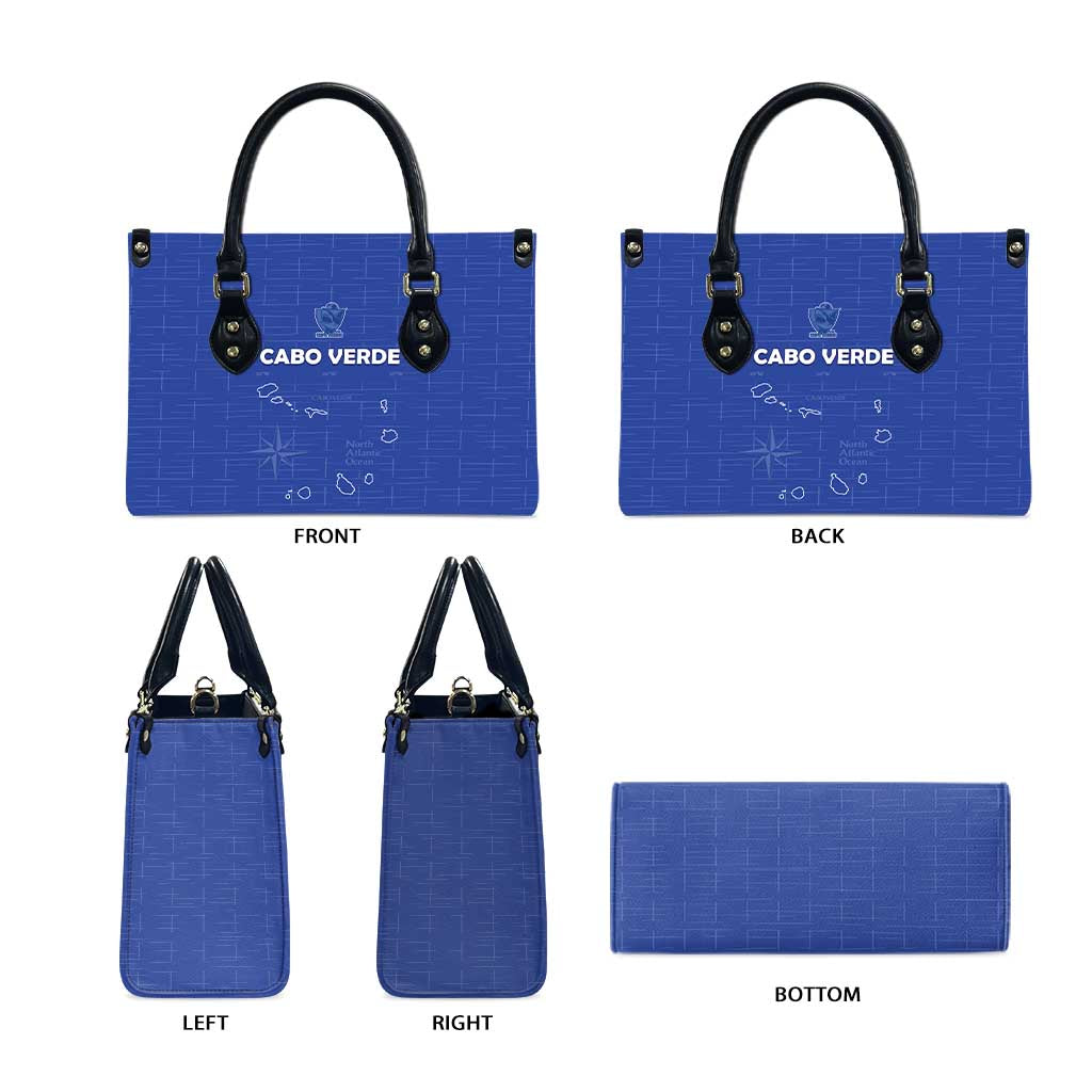 Cape Verde Football Leather Bag Come On Tubaroes Azuis - Blue