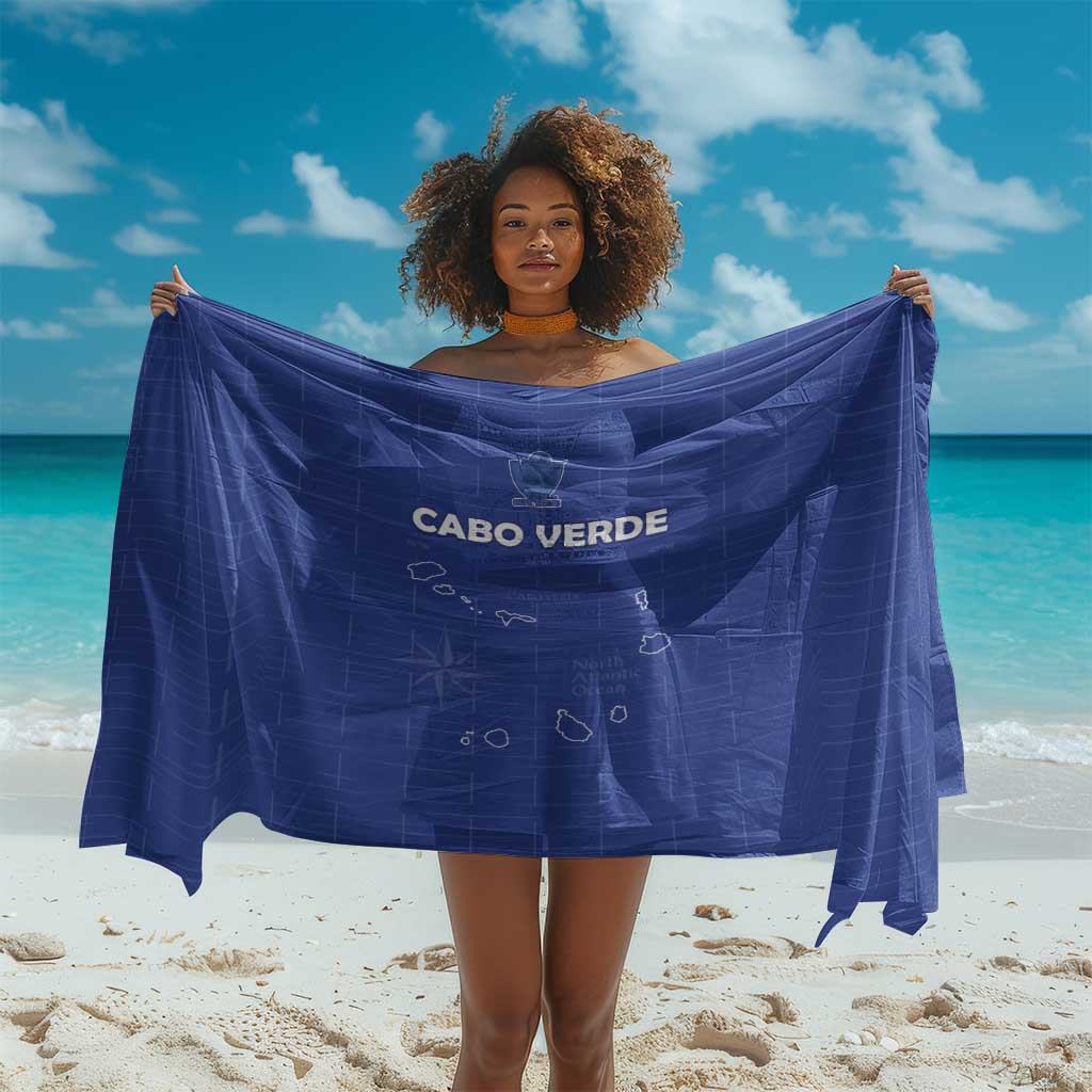 Cabo Verde Football Sarong Go Tubaroes Azuis Go - Blue - African Pride