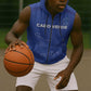 Custom Cabo Verde Football Sleeveless Zip Hoodie Go Tubaroes Azuis Go - Blue - African Pride