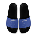 Cape Verde Football Slide Sandals Come On Tubaroes Azuis - Blue