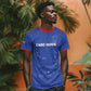 Custom Cabo Verde Football T shirt Go Tubaroes Azuis Go - Blue - African Pride