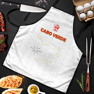 Cape Verde Football Apron Come On Tubaroes Azuis - White