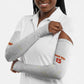 Custom Cape Verde Football Arm Sleeves Come On Tubaroes Azuis - White