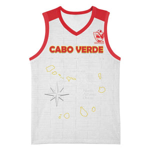 Custom Cabo Verde Football Basketball Jersey Go Tubaroes Azuis Go - White LT15