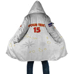 Custom Cape Verde Football Cloak Come On Tubaroes Azuis - White